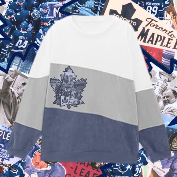 Colourblock Vintage Toronto Maple Leafs Sweatshirt - Picture 2 of 2